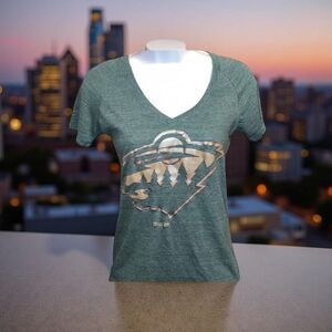 MN Wild Hockey Reebok T Shirt Size Medium